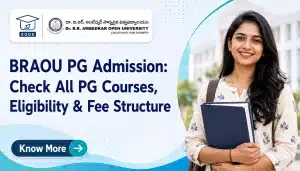 BRAOU PG Admission 2026 courses, eligibility, fee structure and admission process